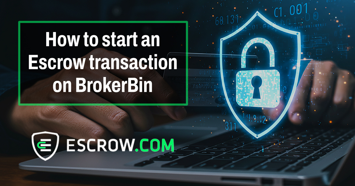 How to start an Escrow.com transaction on BrokerBin