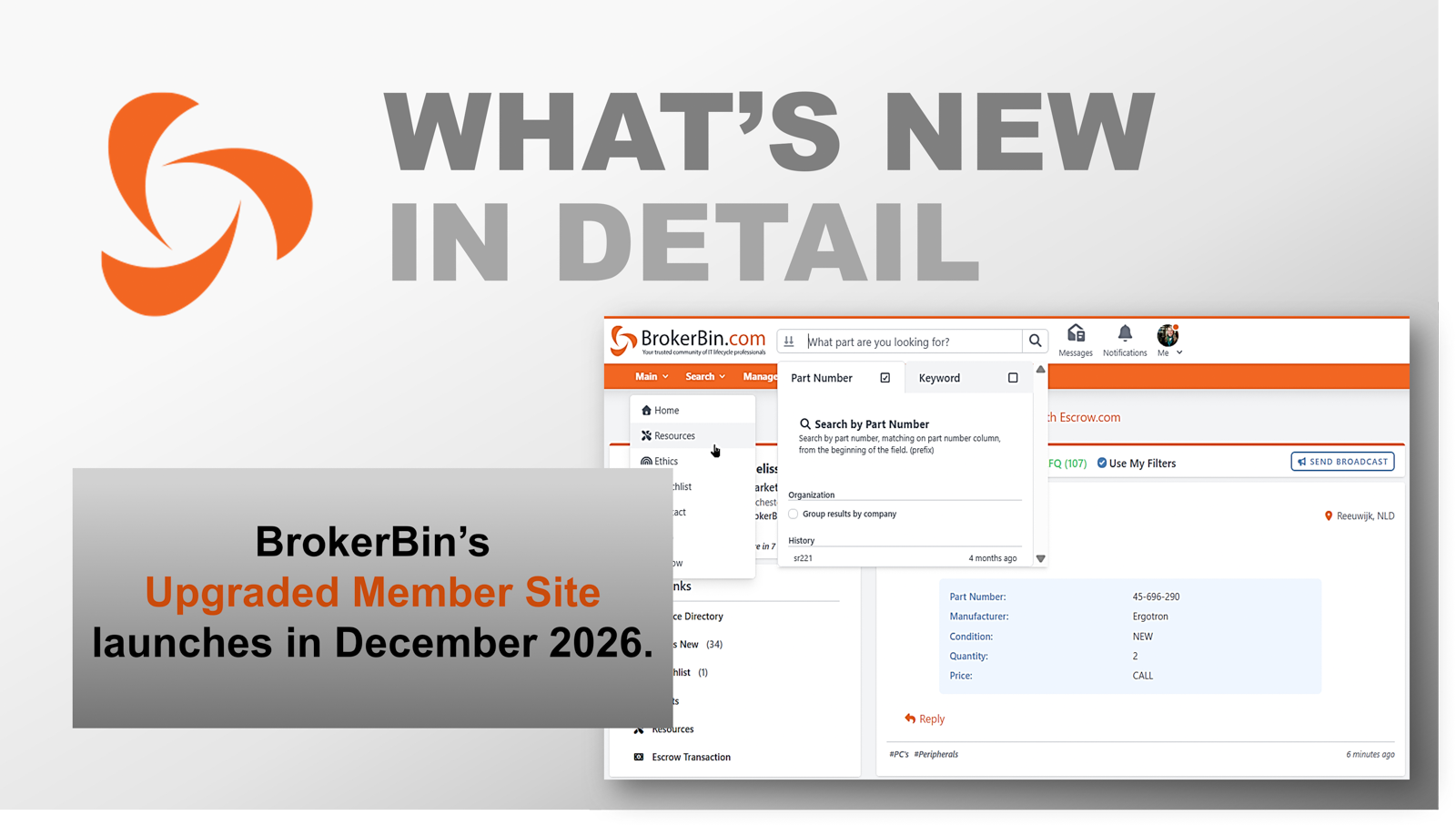 BrokerBin launches upgraded Member Site_see what's new in detail