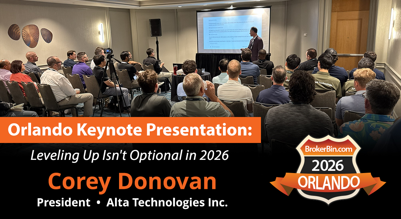 BrokerBin Roadshow Keynote Presentation - Orlando 2026